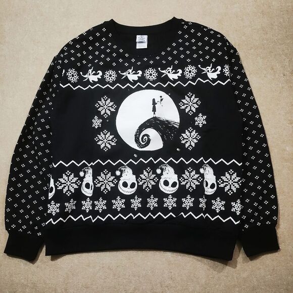 Disney Tim Burton's Nightmare Before Christmas Light Up Sweater #6 - Picture 3 of 7